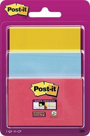 BLISTER 3 BLOC POST IT SUPER STICKY 45H SURTIDO R: 3432SS3BYP