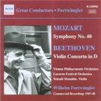 mozart: sinfonia nº40 / beethoven: violin concerto * furtwangler - Wilhelm Furtwangler / Mozart / Beethoven