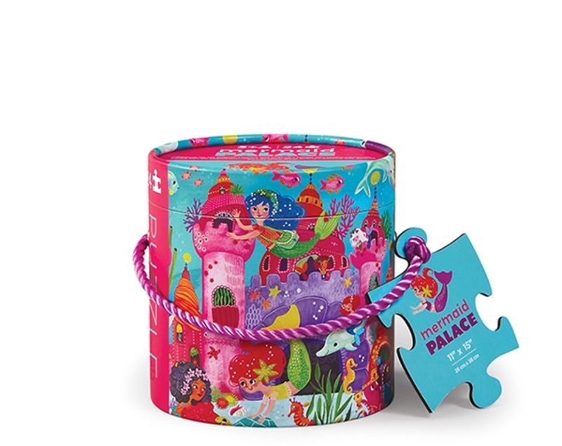 mini puzzle canister mermaid palace 24pc