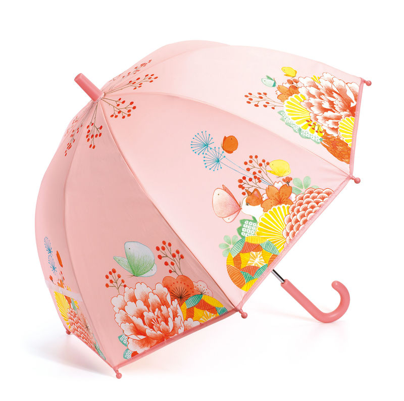 paraguas jardin de flores