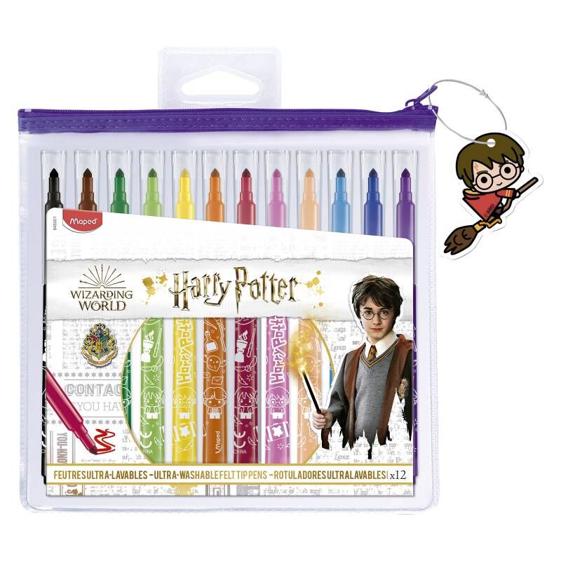 HARRY POTTER * C / 12 ROTULADORES COLORES