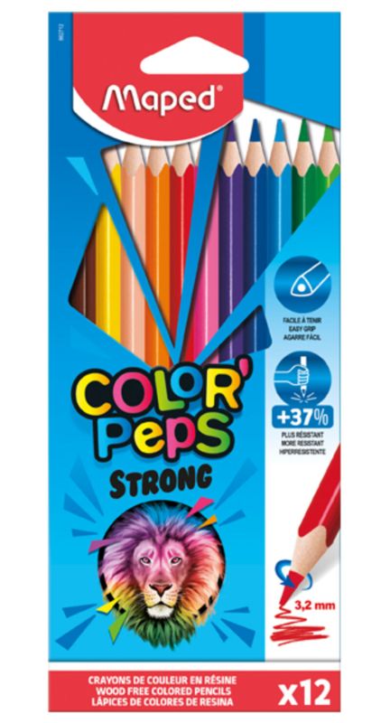 c / 12 lapices colores strong colorpeps