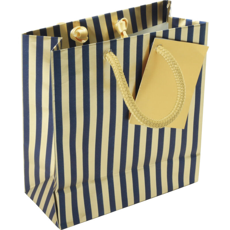 bolsa pequeña premium noche azul rayas 12x4, 5x13, 5cm - 