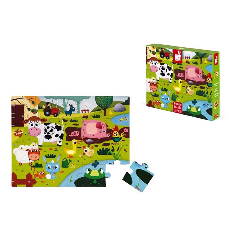 puzzle tactil la granja 20 piezas