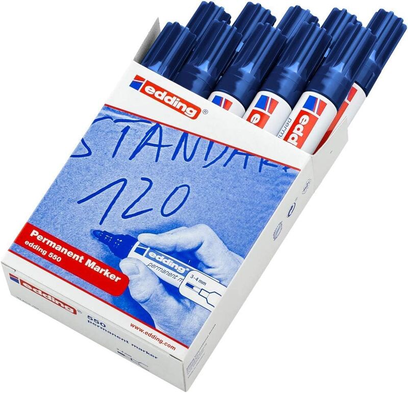 c / 10 rotulador edding 550 azul r: 55003