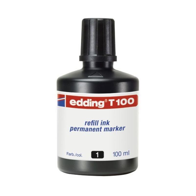 tinta edding fco. 100cc negro r: t10001 - 