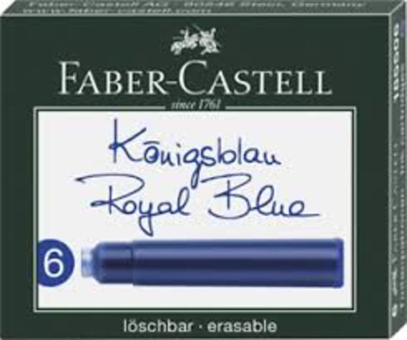 c / 6 cartuchos tinta azul royal r: 185506