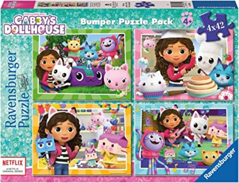 PUZZLE 4x42 BUMPER PACK * GABBY'S DOLLHOUSE