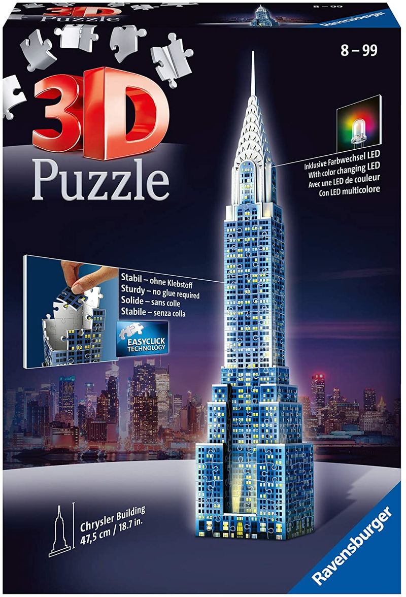 3d puzzle chrysler building night edition r: 12595 - 