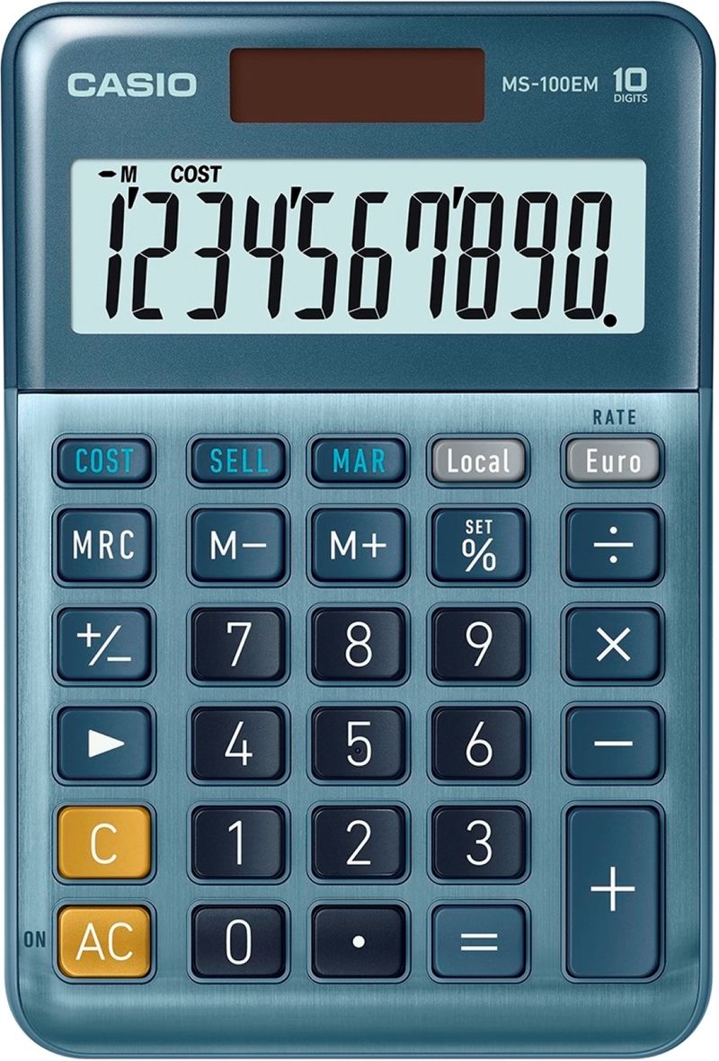 calculadora sobremesa ms-100em 10 digitos solar