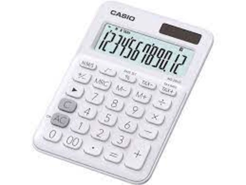 calculadora sobremesa ms-20uc solar 12 digitos blanca