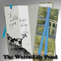 bookmark - water lily pond