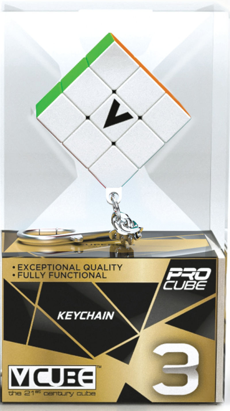 v-cube keychain flat