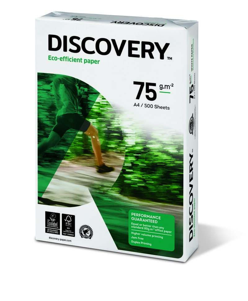 c / 5 paquete 500h papel a4 75gr discovery