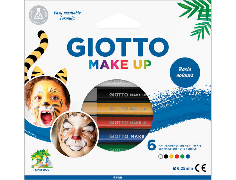 SET 6 GIOTTO MAKE UP LAPICES COSMETICOS CLASSIC COLOURS F474200