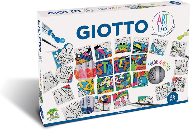 giotto maxi art lab color & puzzle - guache