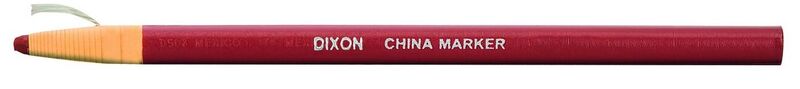 c / 12 marcadores dixon china marker rojo - 