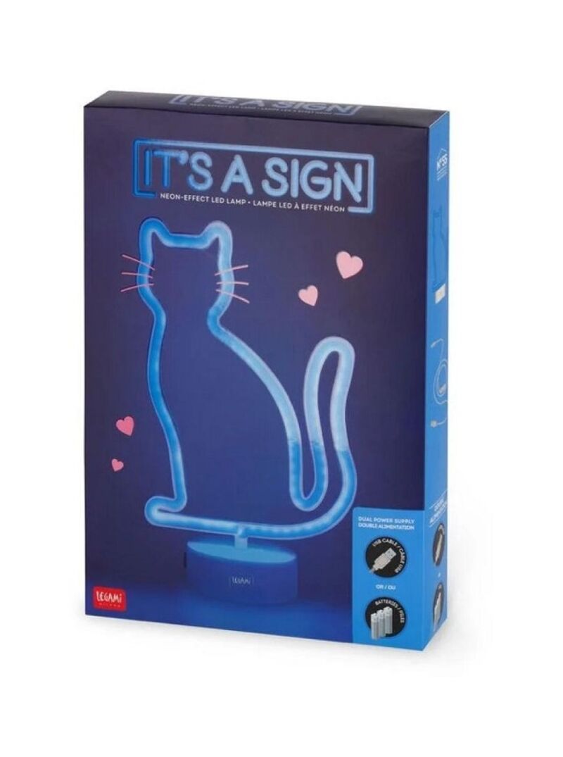 IT'S A SIGN - NEON EFFECT LED LAMP - KITTY