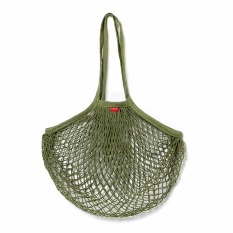cotton mesh bag - green