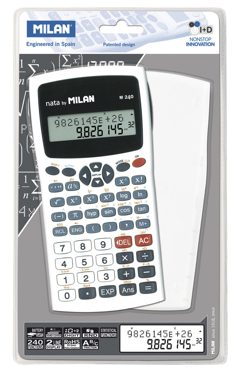 calculadora milan cientifica m240 blanca