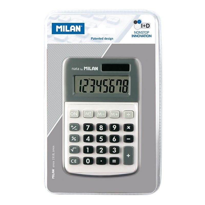 calculadora milan gris 8 digitos r: 150808