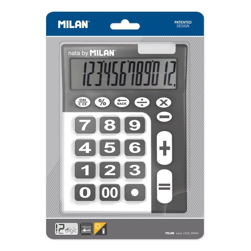 calculadora milan teclas grandes 12 digitos r: 150912
