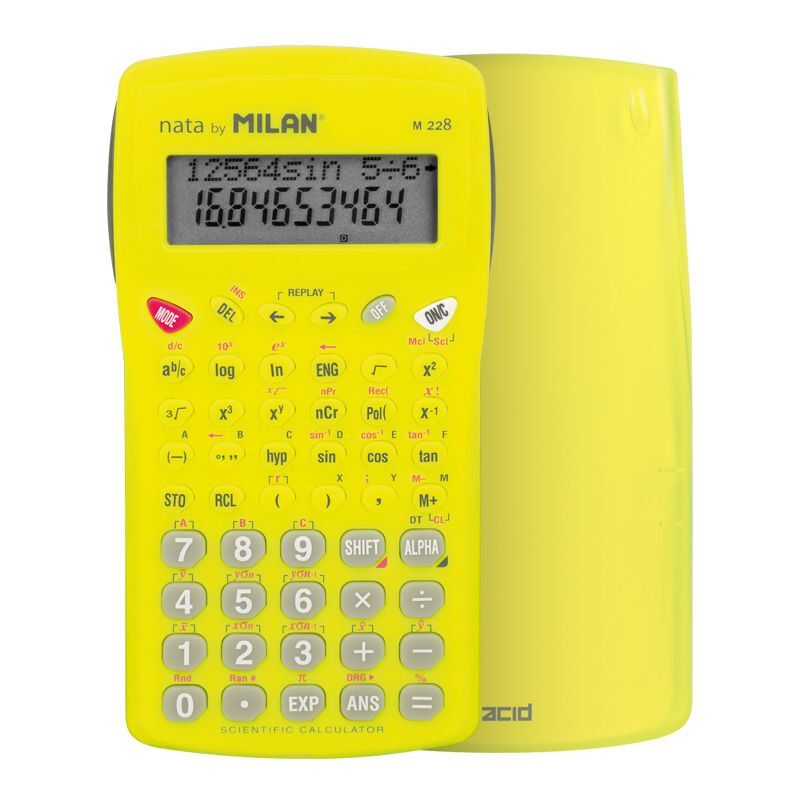 calculadora milan cientifica 228 amarillo