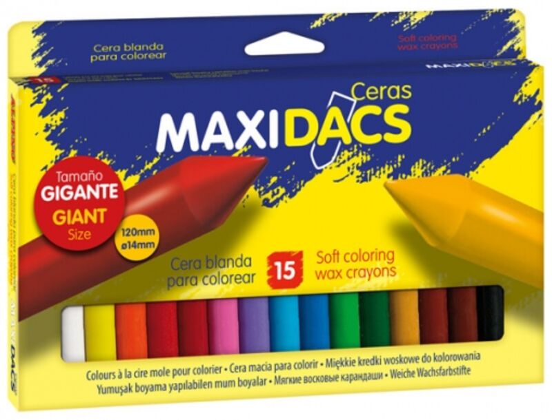c / 15 ceras maxidacs colores surtidos r: dx050216