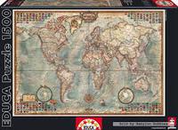 puzzle 1500 * el mundo, mapa politico - 