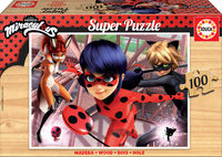 super puzzle madera 100 * miraculous ladybug