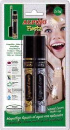 blis / 2 tubos maquillaje liquid liner oro / plata 6grs r: dl010201
