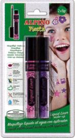 blis / 2 tubos maquillaje liquid liner rosa / lila 6grs r: dl010202