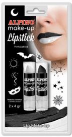 alpino make-up * blis / 2 pintalabios negro / blanco r: dl000179 - 