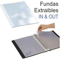 PAQ / 10 FUNDAS EXTRAIBLES IN & OUT A4