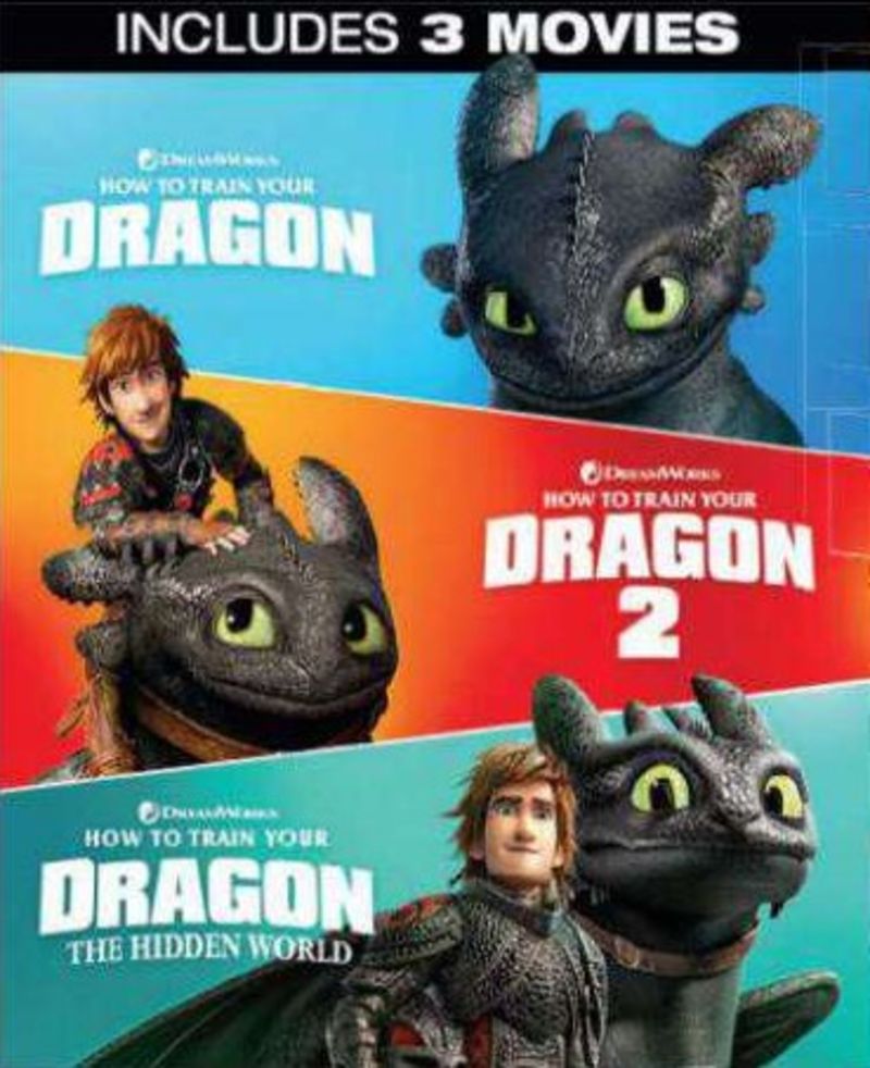 como entrenar a dragon 1-3 (dvd)