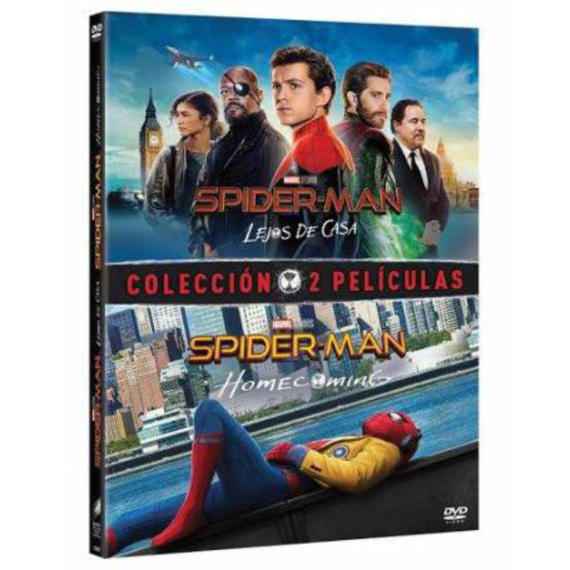 spider-man: homecoming + lejos de casa (dvd)