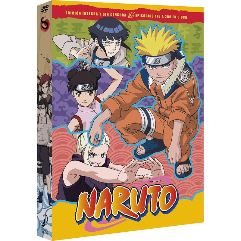 naruto box 8 (176 a 200) (6 dvd) - Hayato Date