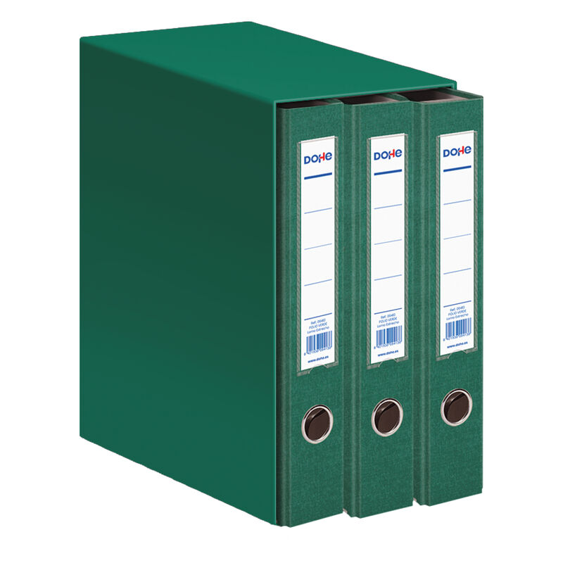 modulo 3 archivadores folio verde