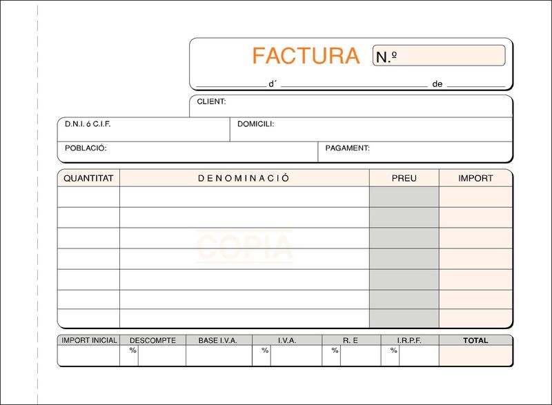 c / 5 factures 8º apdes paper quimic triplicat - catala t69c