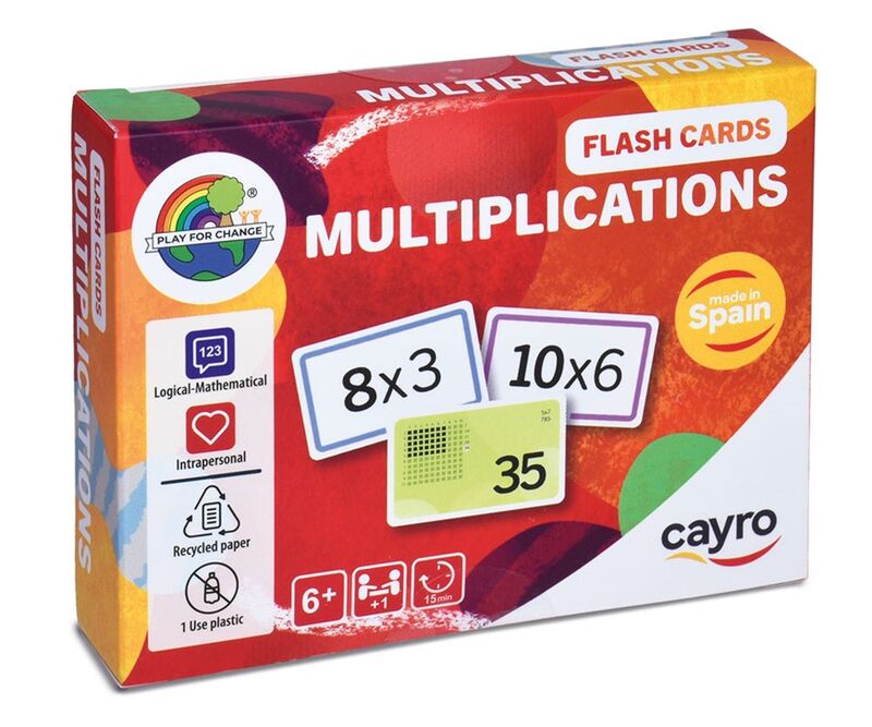 baraja flash cards multiplicaciones