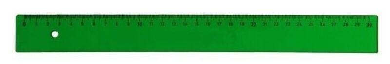 regla verde 2mm 30cm