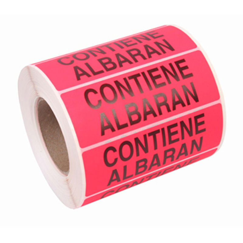 r / 200 etiquetas contiene albaran 100x40mm