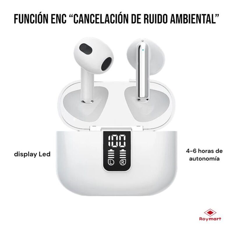 AURICULARES INPODS BLUETOOTH 5.0 HIG QLTY BLANCO