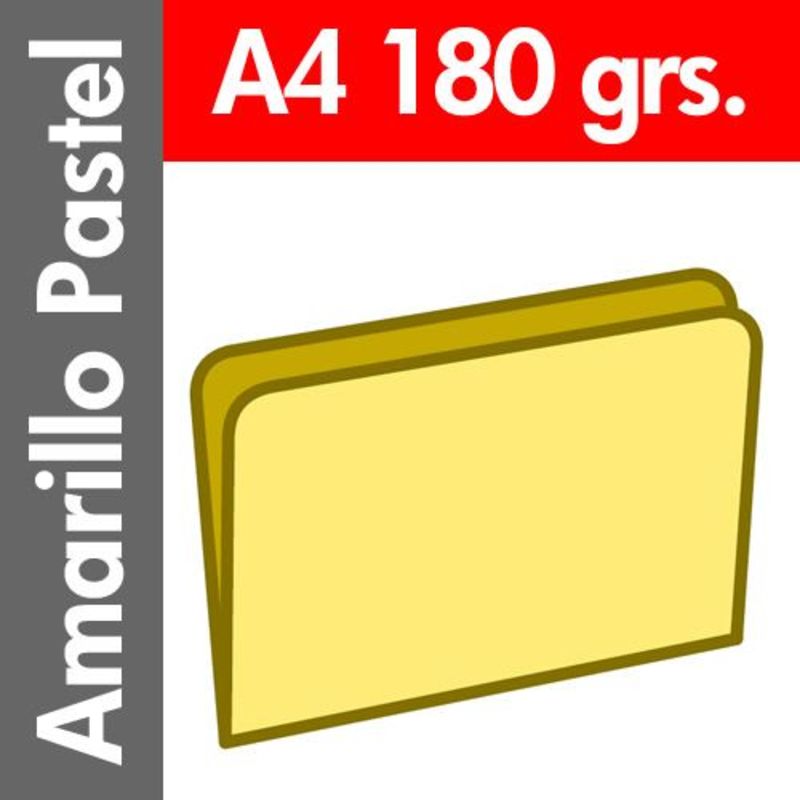 c / 50 subcarpeta pastel 180 gr / m² din a4 amarillo - 