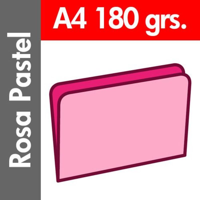 c / 50 subcarpeta pastel 180 gr / m² din a4 rosa