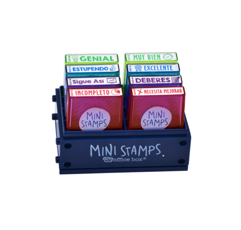 set 8 sellos mini stamps catellano r: 0681
