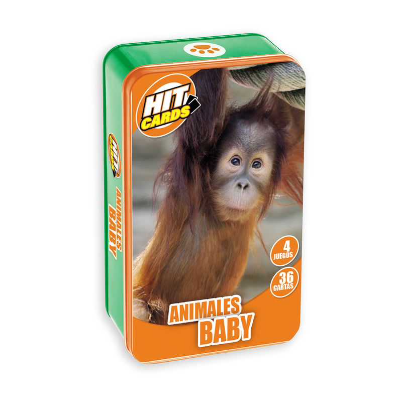 HIT CARDS CAJA METALICA - ANIMALES BABY