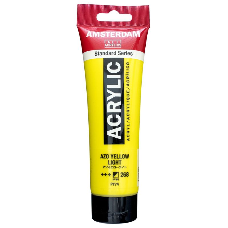 tubo acrilico 268 amarillo azo claro 120ml
