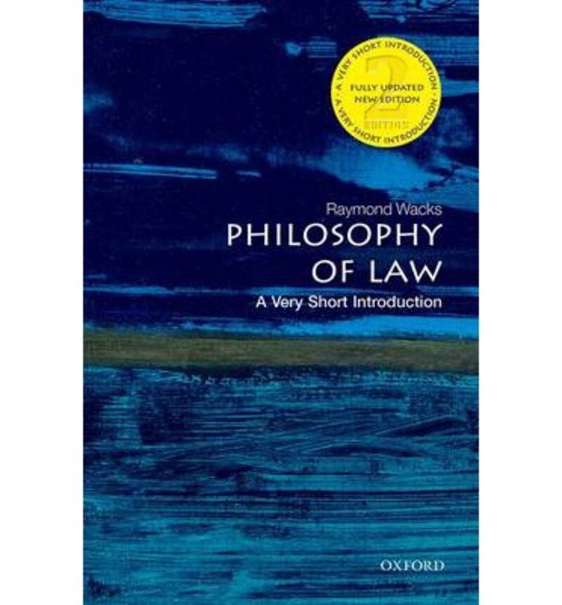 (2 ED) PHILOSOPHY OF LAW - A VERY SHORT INTRODUCTION