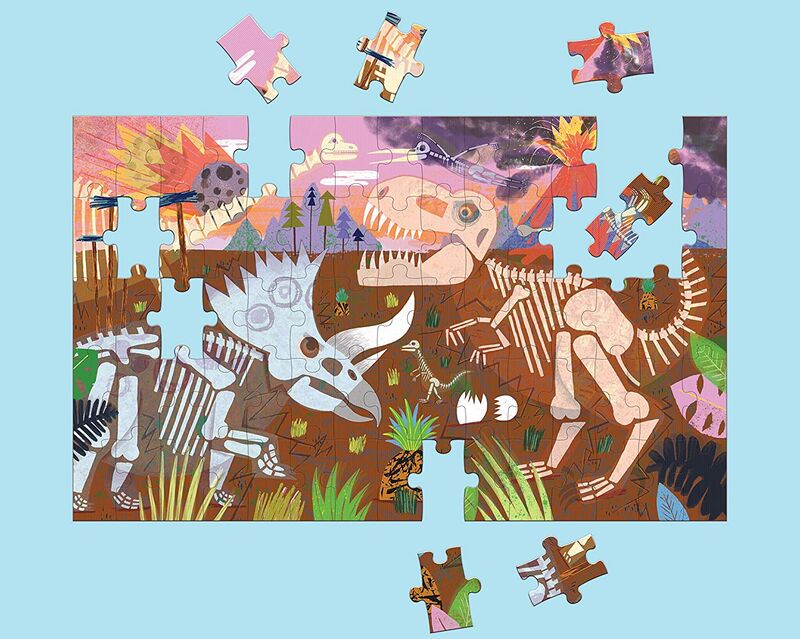 puzzle 75 piece lenticular / dinosaur roar